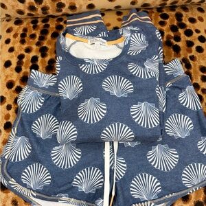 P.J. SALVAGE Seashell Print Set